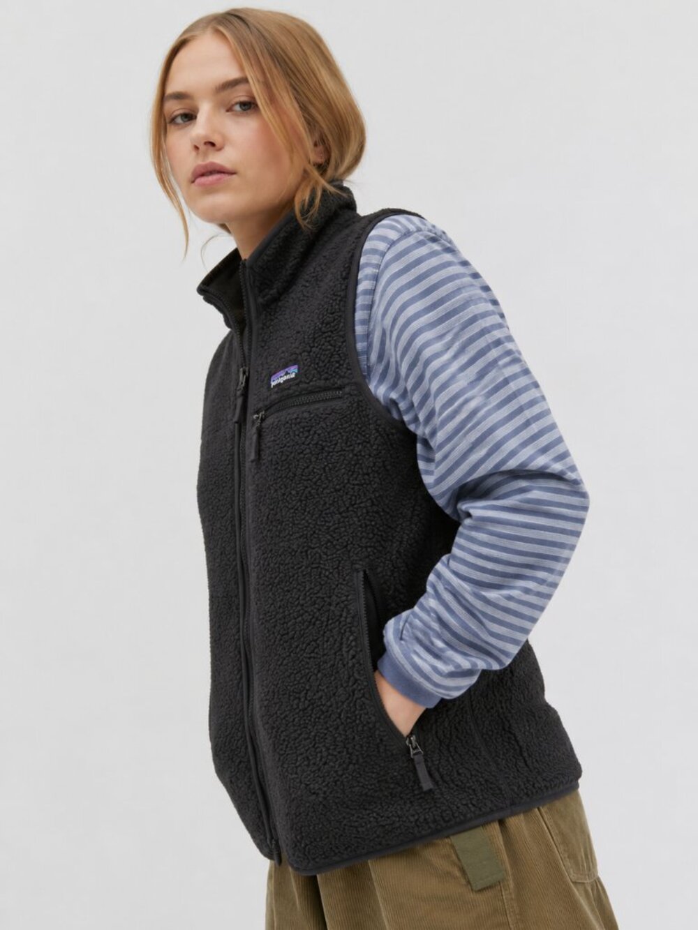 Patagonia Retro Pile Vest Ink‎ Black Size XL Fleece